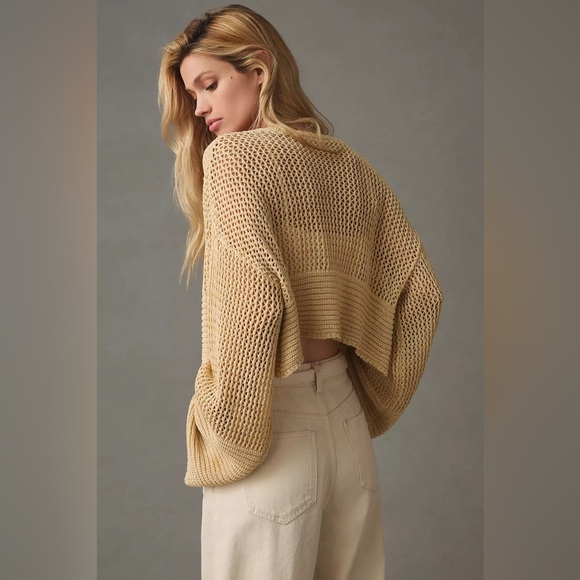 Anthropologie cropped cardigan sweater - Picture 2 of 7